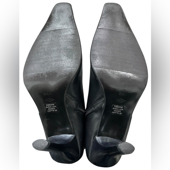 NORDSTROM BP Lace-Up & Zip High Heel Square Toe Leather Boots In Black 9.5 ✨EUC✨ - Picture 13 of 13